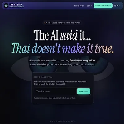 The AI Said Preview